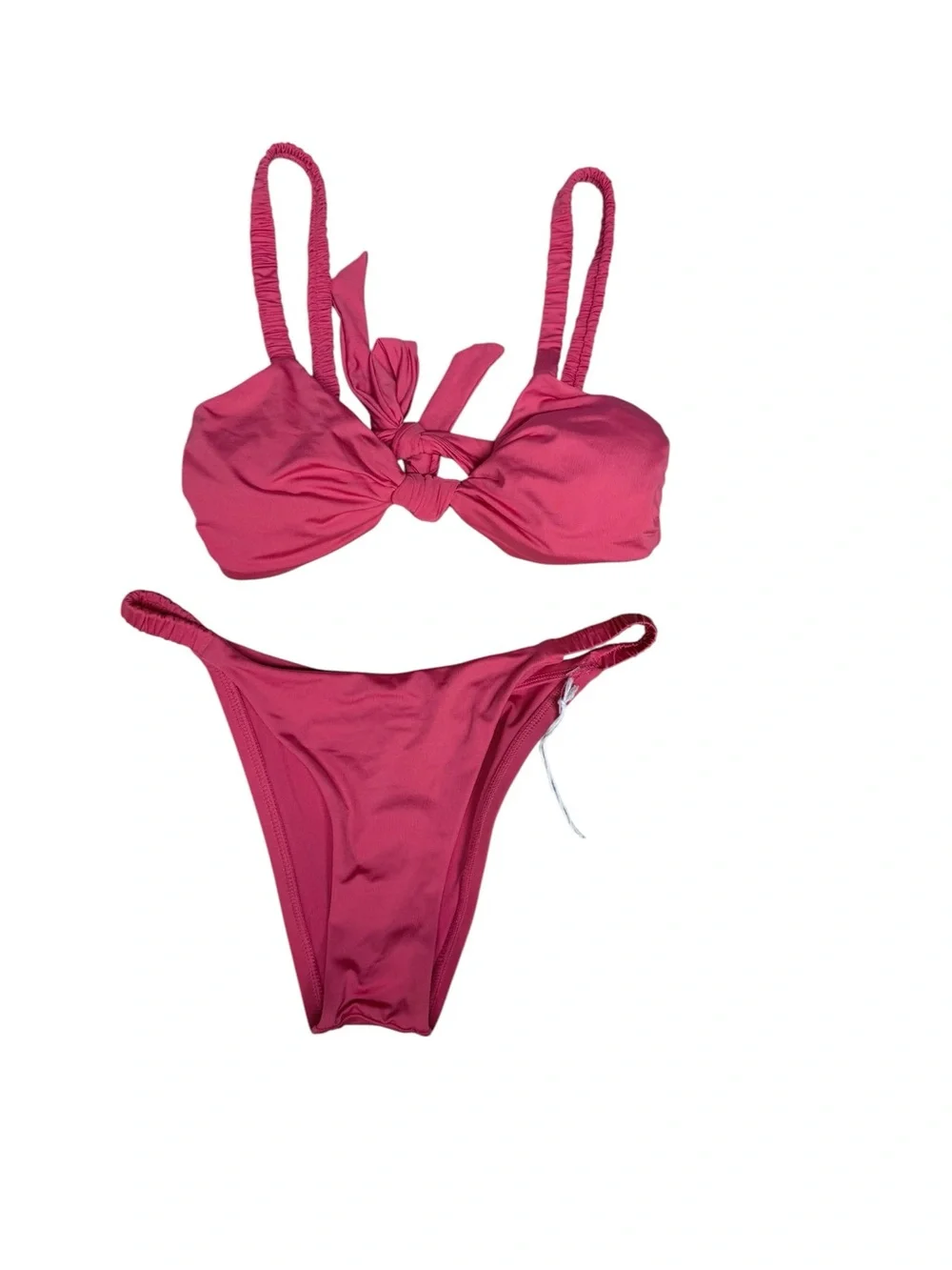 Vitamin A Knot Front Pink Bikini Set